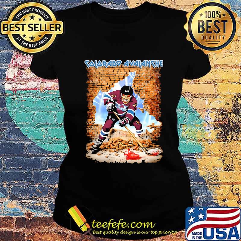 Skeleton colorado avalanche player hockey wall s Ladies tee Skeleton colorado avalanche player hockey wall s Ladies tee