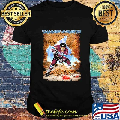 Skeleton colorado avalanche player hockey wall shirt