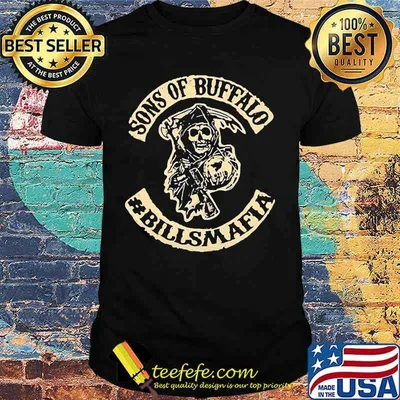 Skeleton death sons of buffalo bills mafia shirt