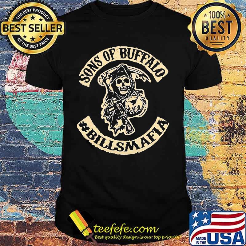 Skeleton death sons of buffalo bills mafia shirt