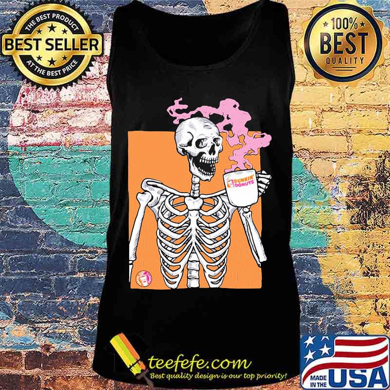 Skeleton drink dunkin donuts coffee s Tank top Skeleton drink dunkin donuts coffee s Tank top