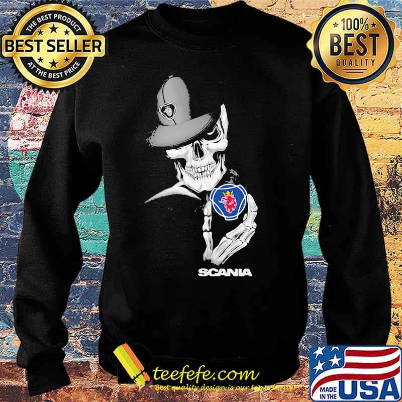 Skeleton holding scania logo s Sweater Skeleton holding scania logo s Sweater