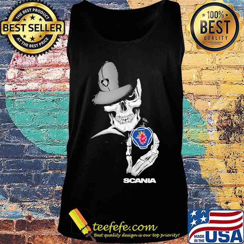 Skeleton holding scania logo s Tank top Skeleton holding scania logo s Tank top