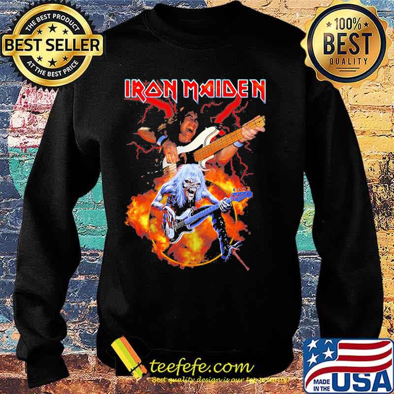 Skeleton iron maiden band guitar s Sweater Skeleton iron maiden band guitar s Sweater