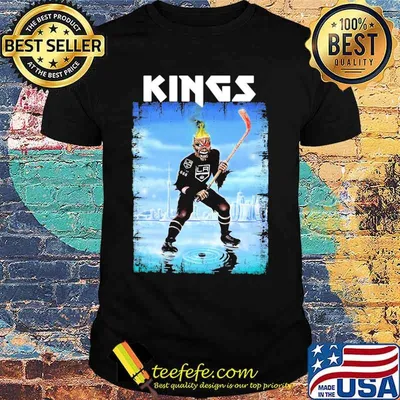 Skeleton los angeles kings player hockey snow shirt