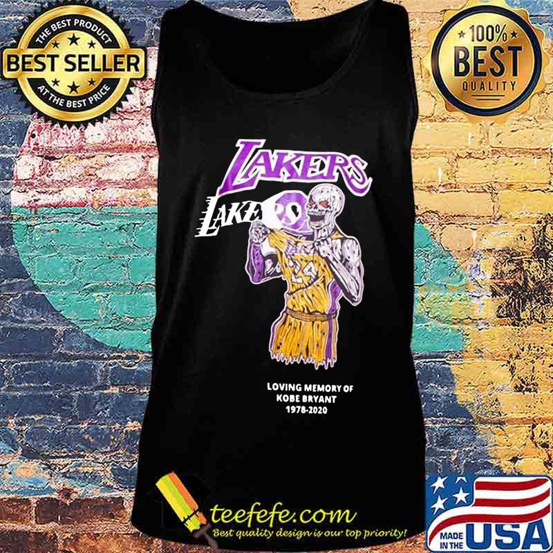 Skeleton los angeles lakers loving memory of kobe bryant 1978 2020 s Tank top Skeleton los angeles lakers loving memory of kobe bryant 1978 2020 s Tank top