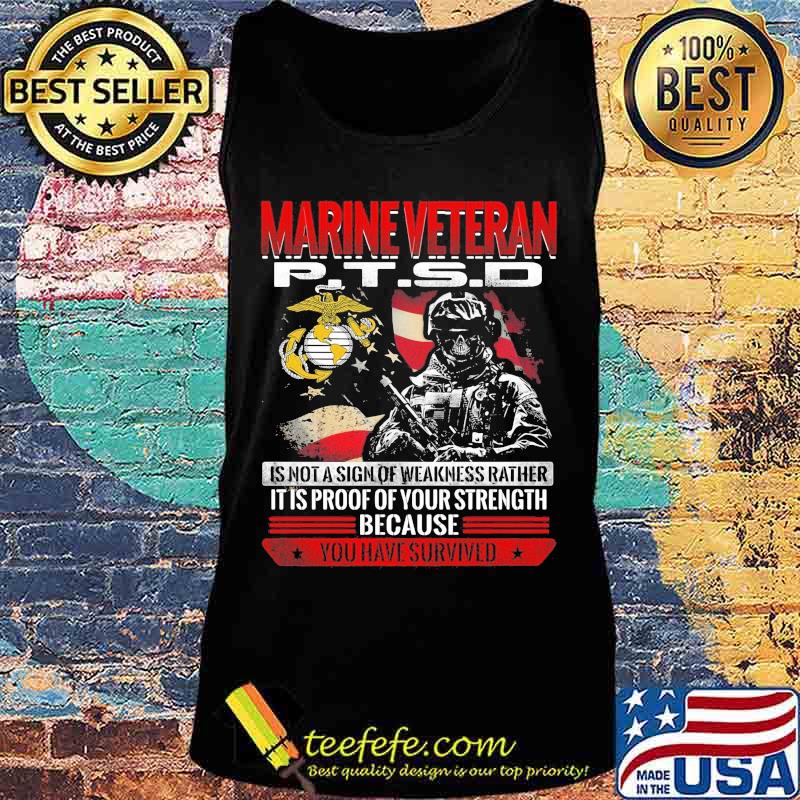 Skeleton marnie veteran ptsd is not a sign of weakness rather it is proof of your strength because you have survived s Tank top Skeleton marnie veteran ptsd is not a sign of weakness rather it is proof of your strength because you have survived s Tank top