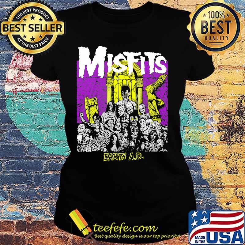 Skeleton misfits earth ad s Ladies tee Skeleton misfits earth ad s Ladies tee