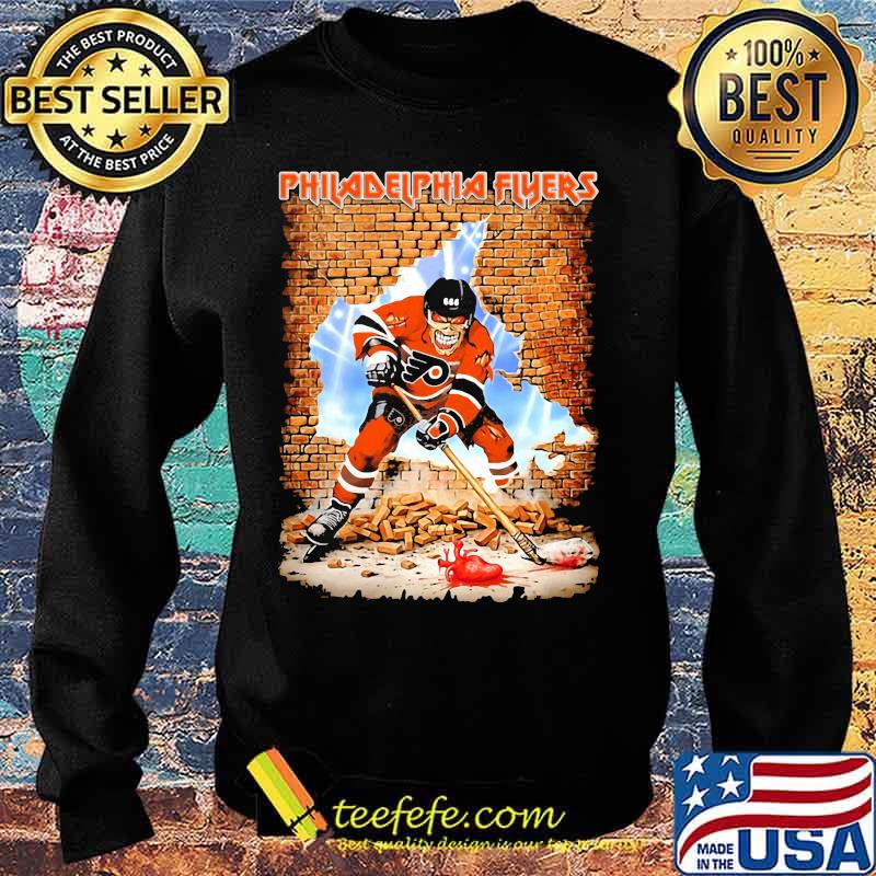 Skeleton philadelphia flyers player hockey wall s Sweater Skeleton philadelphia flyers player hockey wall s Sweater