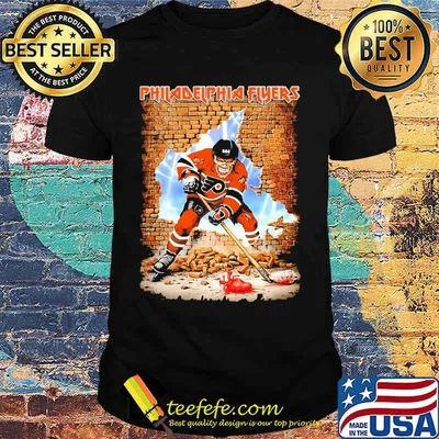 Skeleton philadelphia flyers player hockey wall shirt