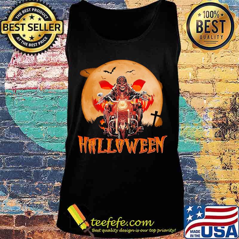 Skeleton riding motorcycle halloween moon s Tank top Skeleton riding motorcycle halloween moon s Tank top