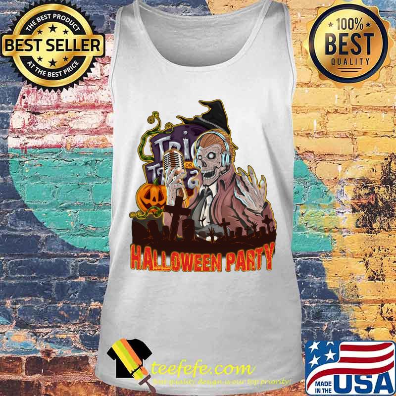Skeleton singing halloween party s Tank top Skeleton singing halloween party s Tank top