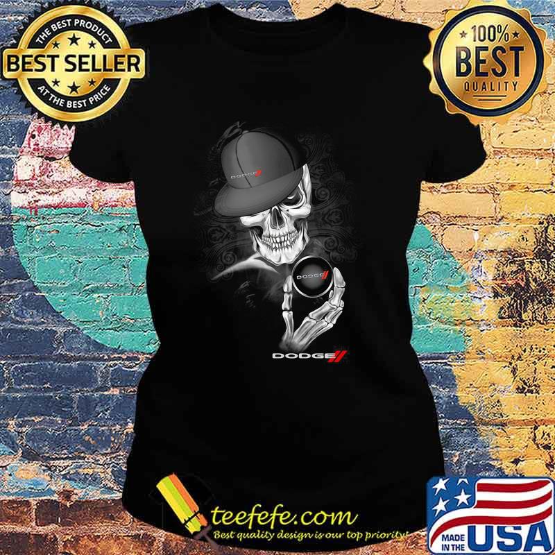 Skeleton skull dodge logo s Ladies tee Skeleton skull dodge logo s Ladies tee