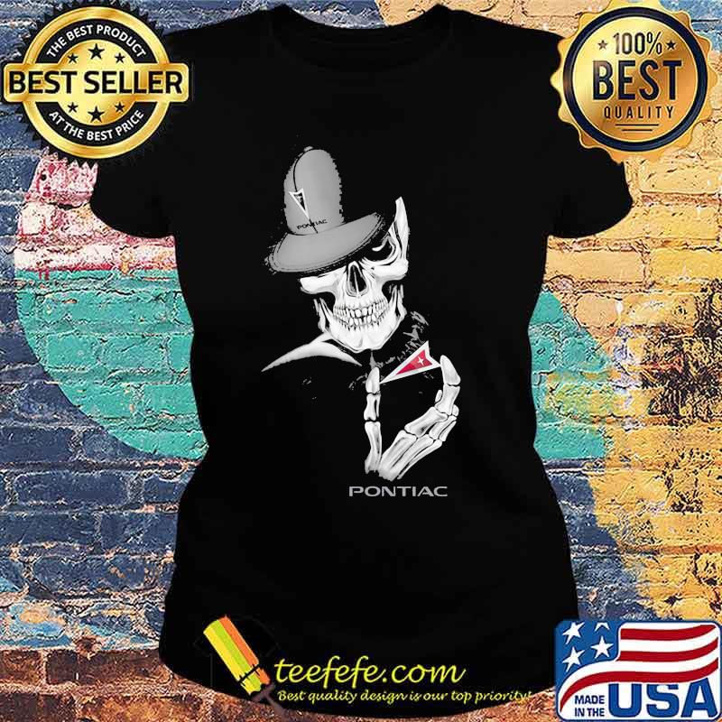 Skeleton skull pontiac logo s Ladies tee Skeleton skull pontiac logo s Ladies tee
