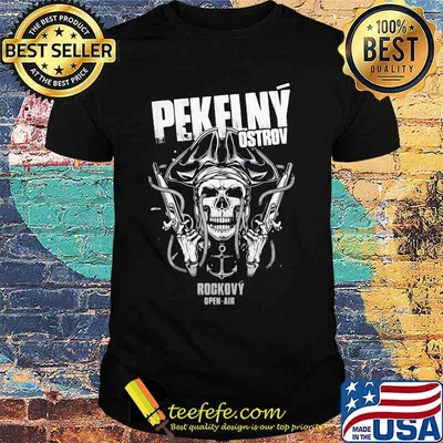 Skull cowboy pekflny ostrov rockovy open air shirt