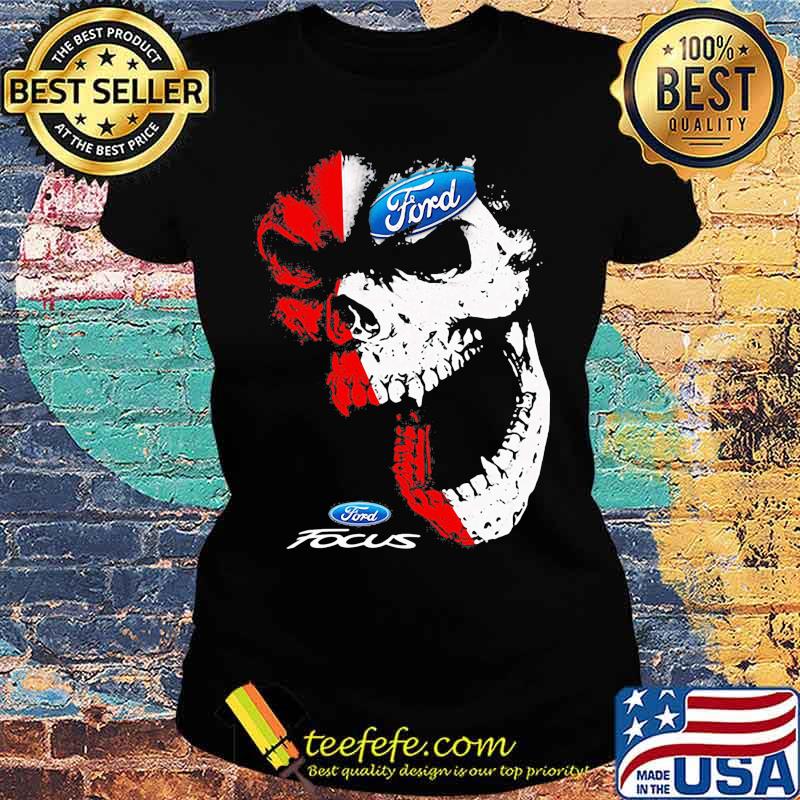 Skull ford focus logo s Ladies tee Skull ford focus logo s Ladies tee