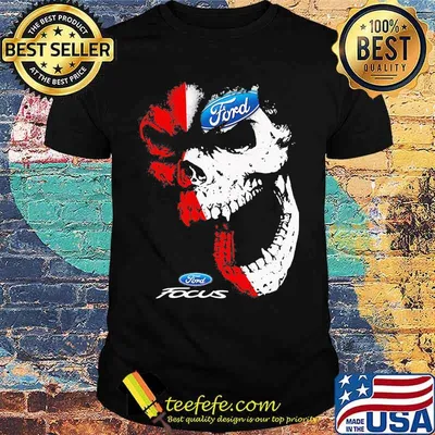 Skull ford focus logo shirt