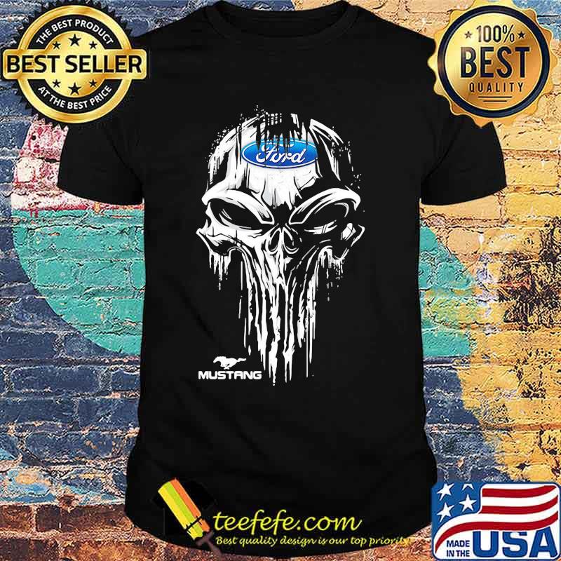 Skull ford mustang logo shirt Skull ford mustang logo shirt