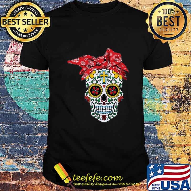 Skull Hippie Red Bow shirt