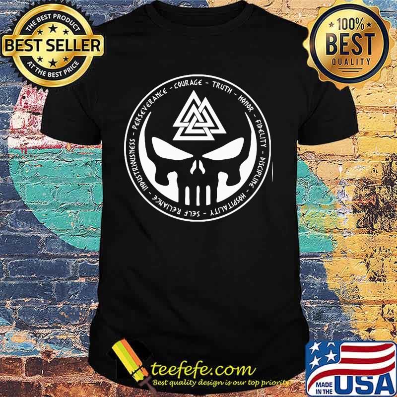Skull linkin park perseverance courage truth honor shirt