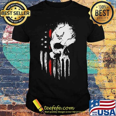 Skull marine american flag independence day shirt