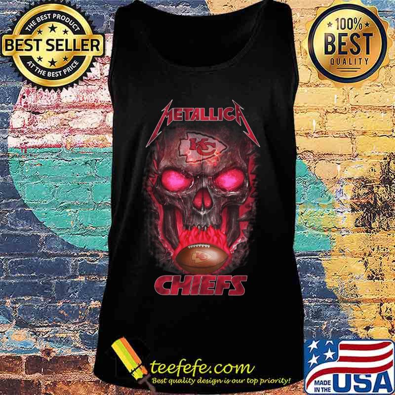 Skull metallica kansas city chiefs football s Tank top Skull metallica kansas city chiefs football s Tank top