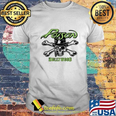 Skull poison hollywood logo shirt