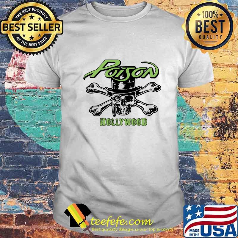 Skull poison hollywood logo shirt Skull poison hollywood logo shirt