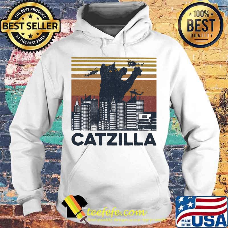 Skyline catzilla vintage retro s Hoodie Skyline catzilla vintage retro s Hoodie