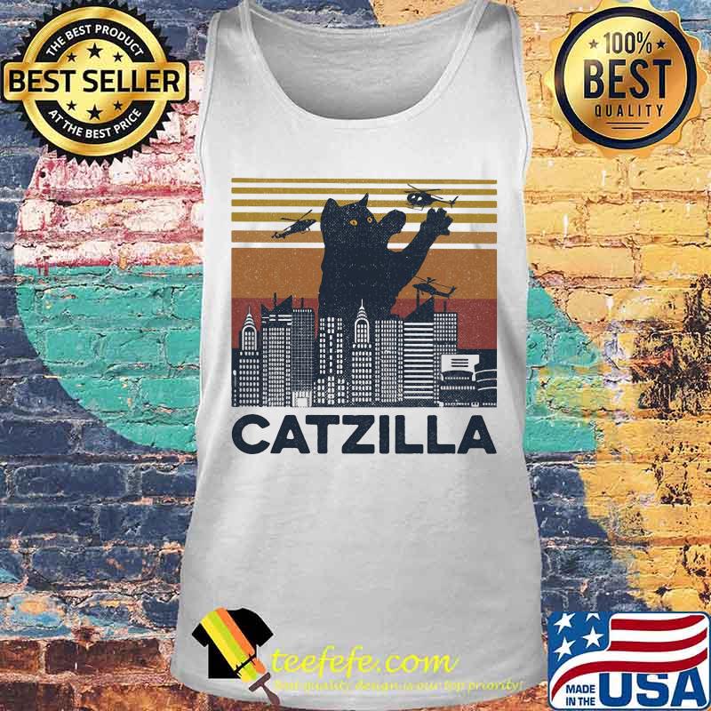 Skyline catzilla vintage retro s Tank top Skyline catzilla vintage retro s Tank top