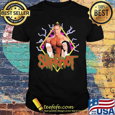 Slipknot band corey taylor and two girl shirt