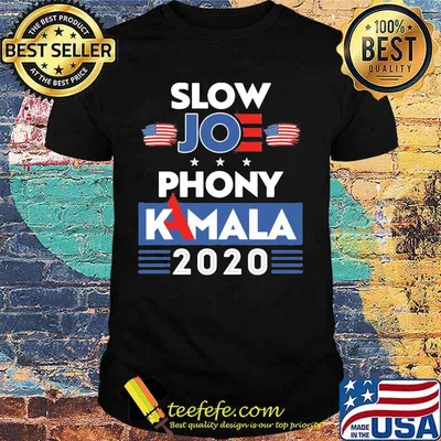 Slow joe phony kamala 2020 american flag independence day shirt