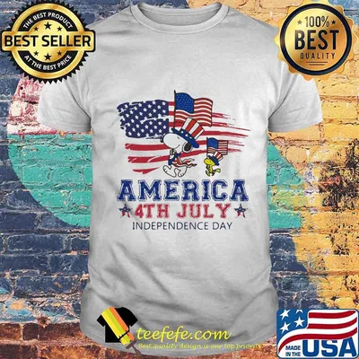 Snoopy and woodstock american 4th july independence day shirt