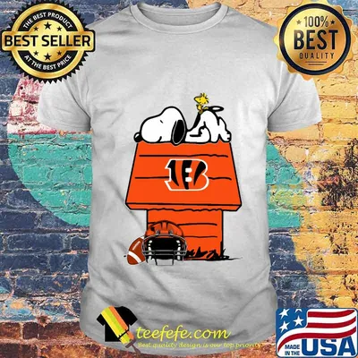 Snoopy and woodstock cincinnati bengals logo shirt