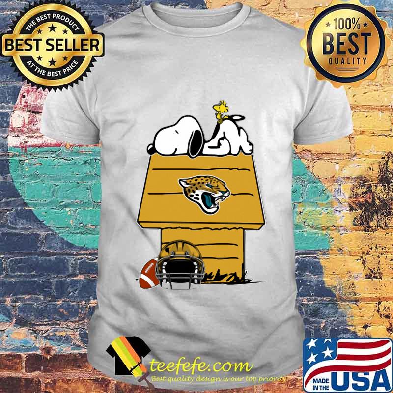 Snoopy and woodstock jacksonville jaguars logo shirt
