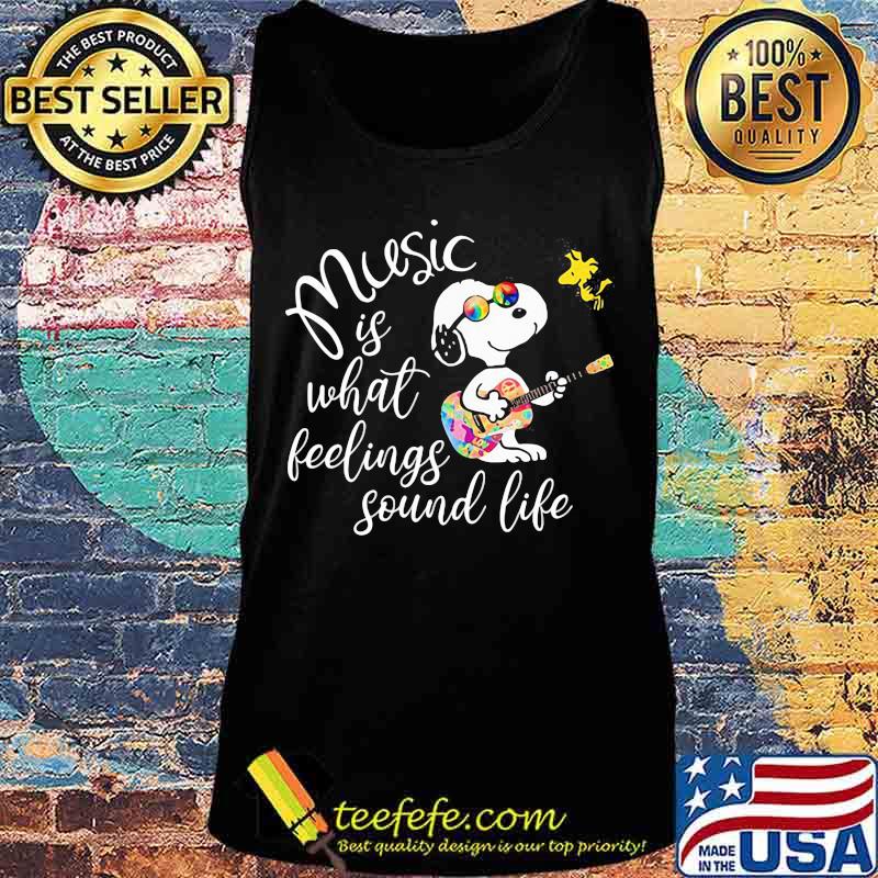 Snoopy and woodstock music is what feelings sound life s Tank top Snoopy and woodstock music is what feelings sound life s Tank top