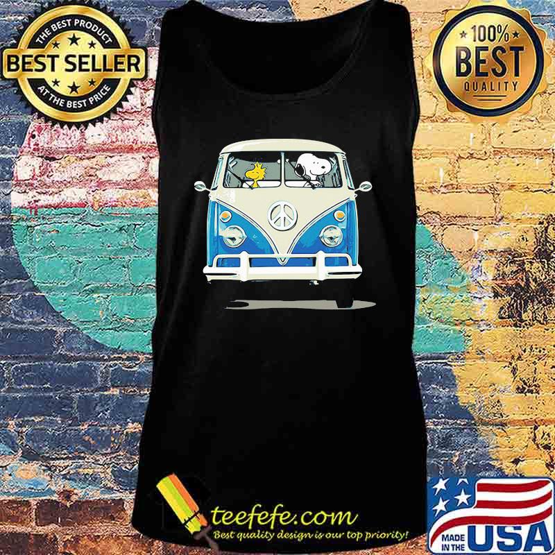 Snoopy and woodstock riding a peace bus s Tank top Snoopy and woodstock riding a peace bus s Tank top