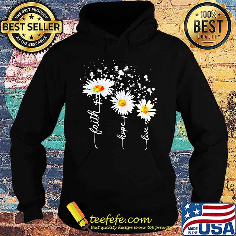 Snoopy faith hope love heart flowers s Hoodie Snoopy faith hope love heart flowers s Hoodie