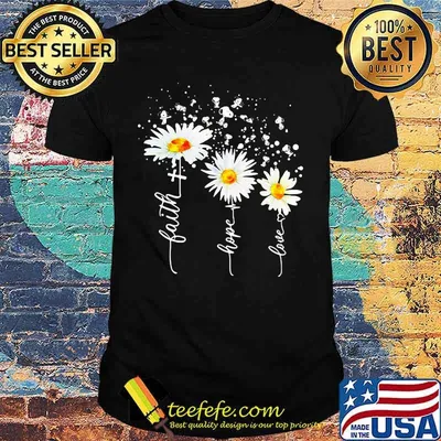 Snoopy faith hope love heart flowers shirt