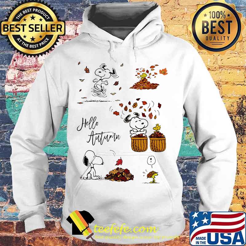 Snoopy hello autumn maple leaves s Hoodie Snoopy hello autumn maple leaves s Hoodie