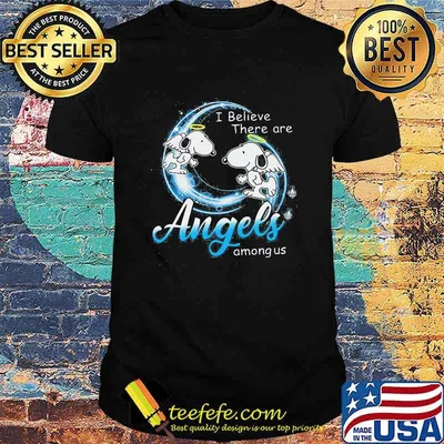 Snoopy i believe there are angels among us shirt