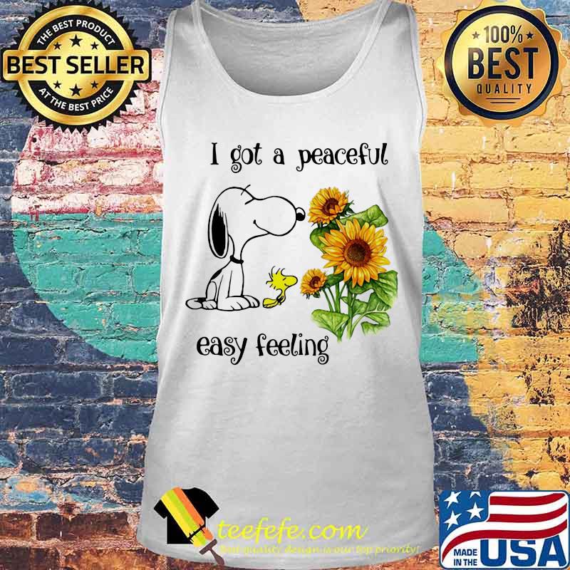 Snoopy i got a peaceful easy feeling sunflowers s Tank top Snoopy i got a peaceful easy feeling sunflowers s Tank top