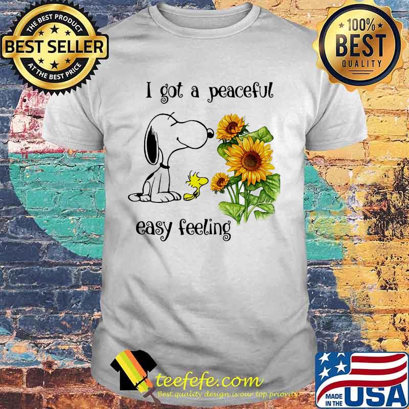 Snoopy i got a peaceful easy feeling sunflowers shirt Snoopy i got a peaceful easy feeling sunflowers shirt