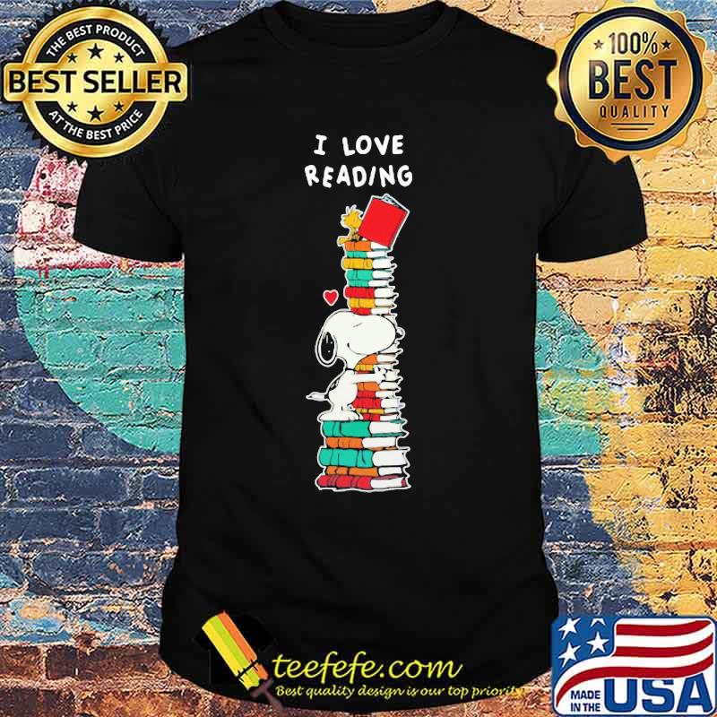 Snoopy i love reading heart shirt Snoopy i love reading heart shirt