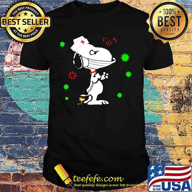 Snoopy nurse mask covid-19 shirt