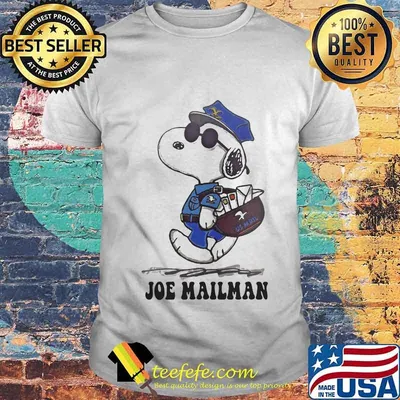 Snoopy police joe mailman shirt