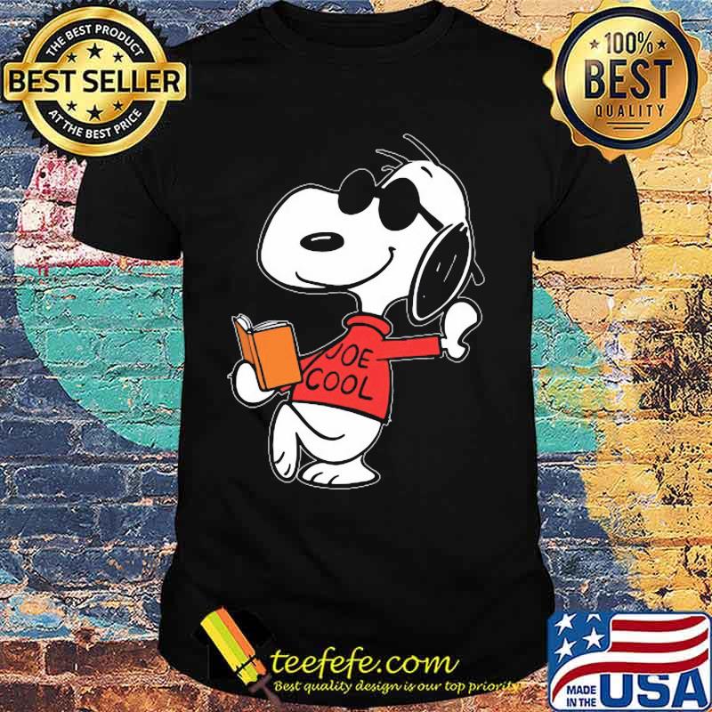Snoopy reading book joe cool shirt