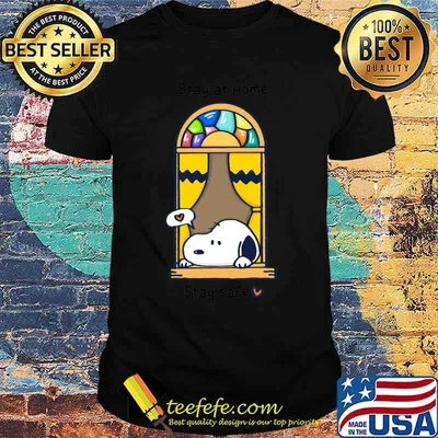 Snoopy stay at  home stay safe heart shirt