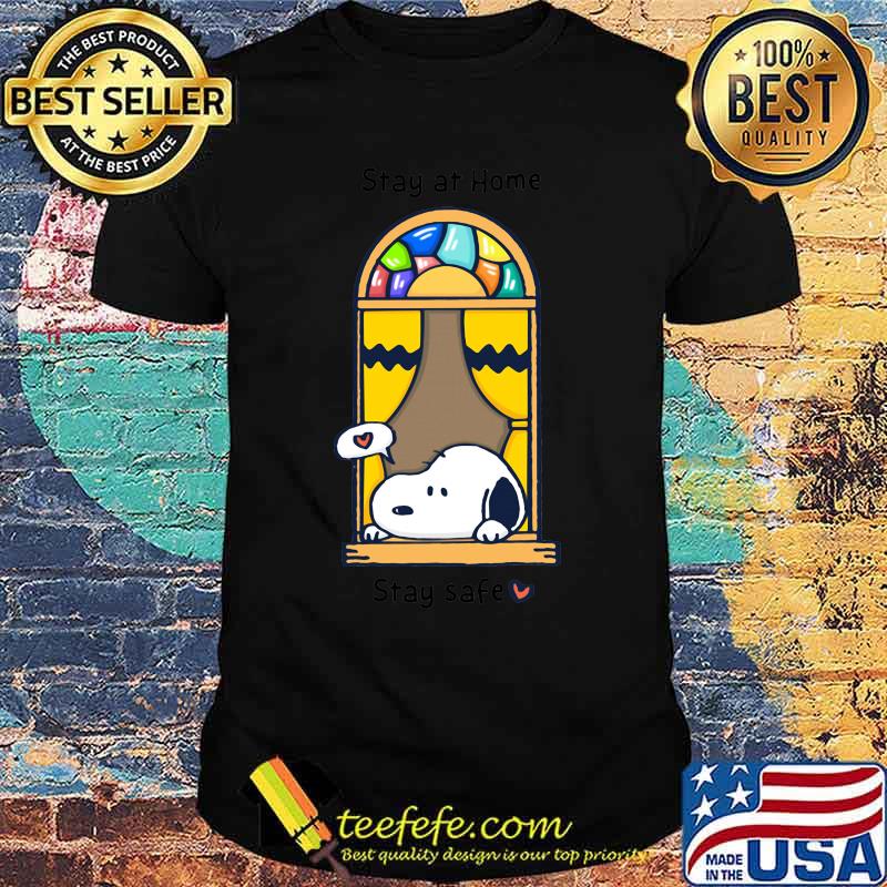 Snoopy stay at home stay safe heart shirt Snoopy stay at home stay safe heart shirt