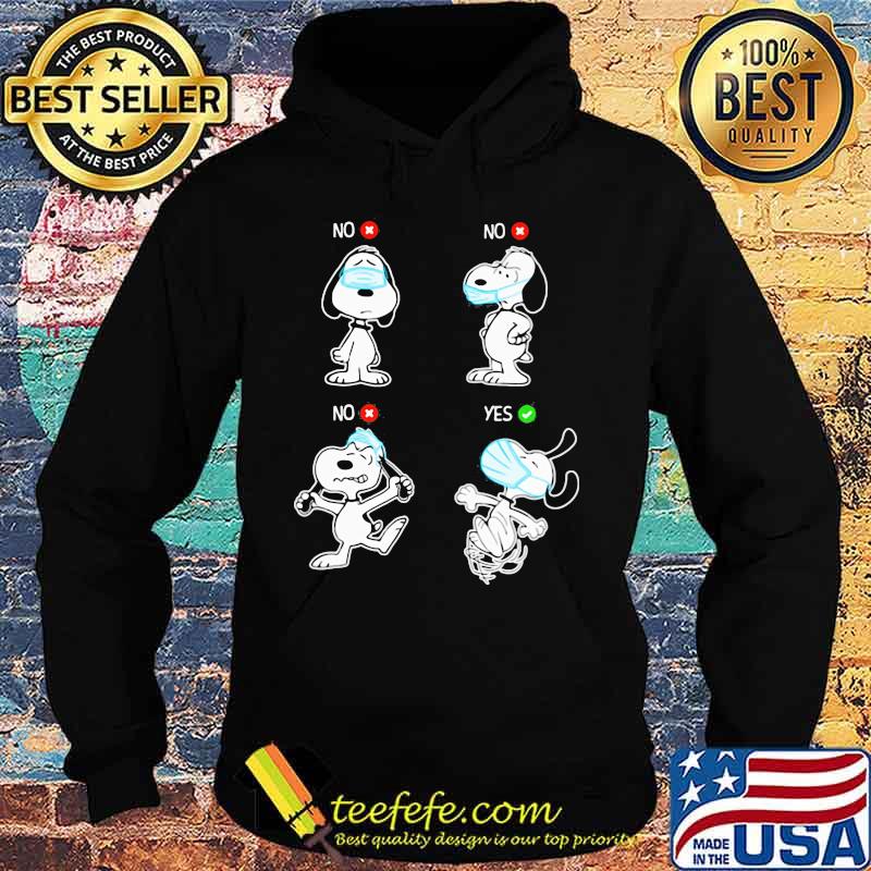 Snoopy wear mask no yes s Hoodie Snoopy wear mask no yes s Hoodie